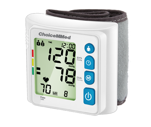 CHOICEMMED Wrist Blood Pressure Monitor - BP Cuff Meter with Display - -  Mibest Store