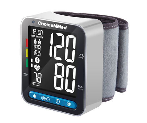 CHOICEMMED Wrist Blood Pressure Monitor - BP Cuff Meter with Display - -  Mibest Store