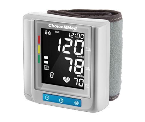 CHOICEMMED Wrist Blood Pressure Monitor - BP Cuff Meter with Display - -  Mibest Store